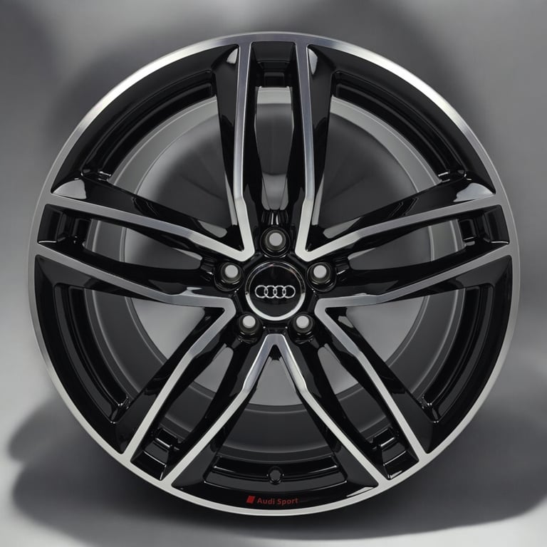 4x Alufelge 19 Zoll 9.0" 5x112 52ET Glanz Schwarz Audi Rim Wheel FEL9008969904qx