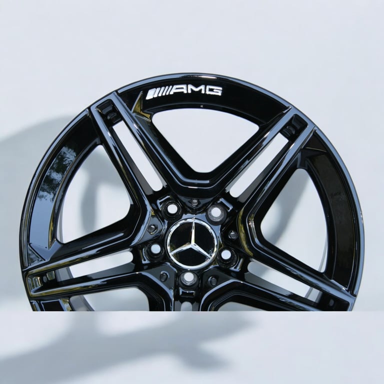 4x Alufelge 18 Zoll 7.5" 5x112 44ET Glanz Schwarz A2054019500 Mercedes-Benz Amg