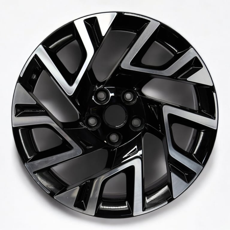 1x Alufelge 18 Zoll 7.5" 5x114.3 45ET Glanz Schwarz 52910-J7DA0 Kia Xceed