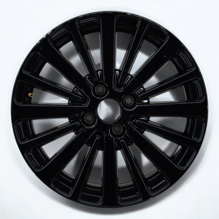 1x Alufelge 16 Zoll 7.0" 4x100 37ET Glanz Schwarz 403002573 Renault Clio 1