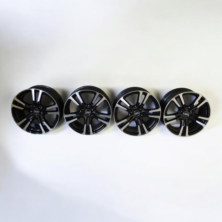 4x Alufelge 18 Zoll 8.0" 5x112 46ET Glanz Silber 8V0601025 Audi A3 Rim Wheel