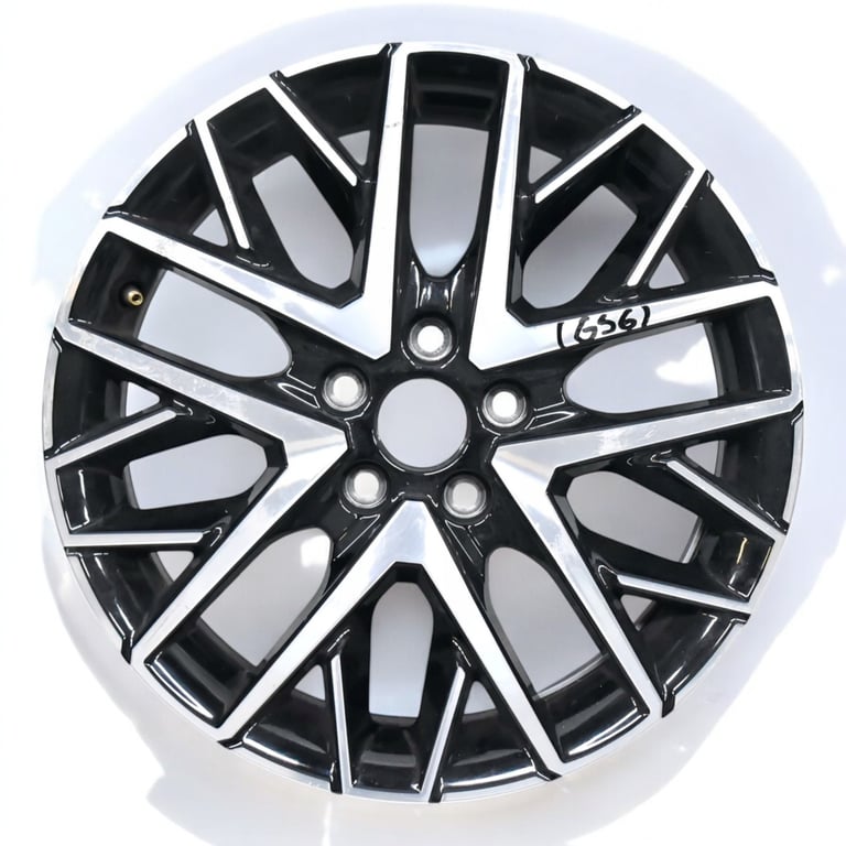 1x Alufelge 16 Zoll 6.5" 5x100 47ET Glanz Silber 6F0601025M Seat Ibiza V