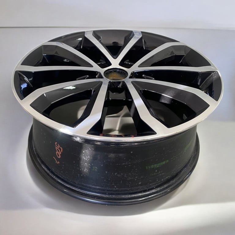 1x Alufelge 17 Zoll 7.0" 5x112 49ET Glanz Schwarz 5E0601025AE Skoda Octavia Iii