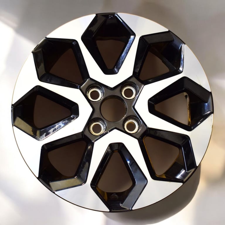 1x Alufelge 15 Zoll 4.5" 4x100 35ET Glanz Schwarz 42611-0H050 Toyota Aygo