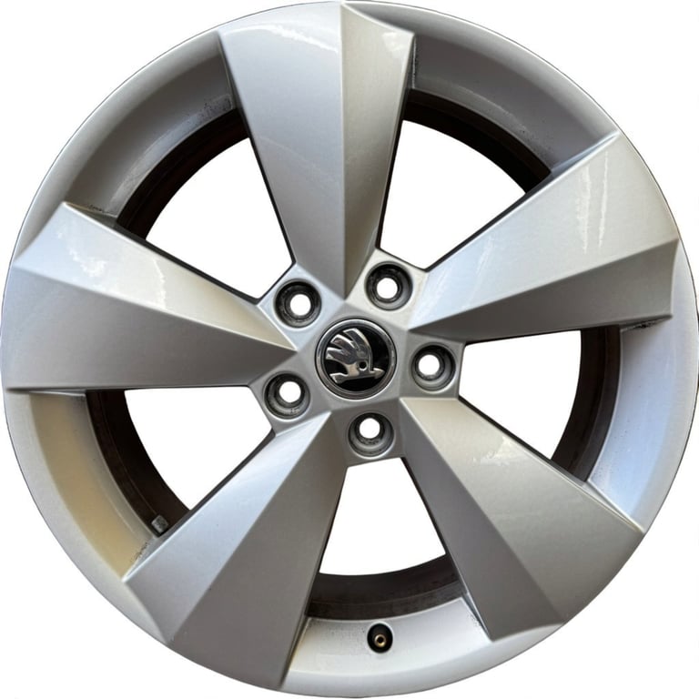 1x Alufelge 17 Zoll 6.5" 5x112 38ET Glanz Silber 565601025J Skoda Kodiaq