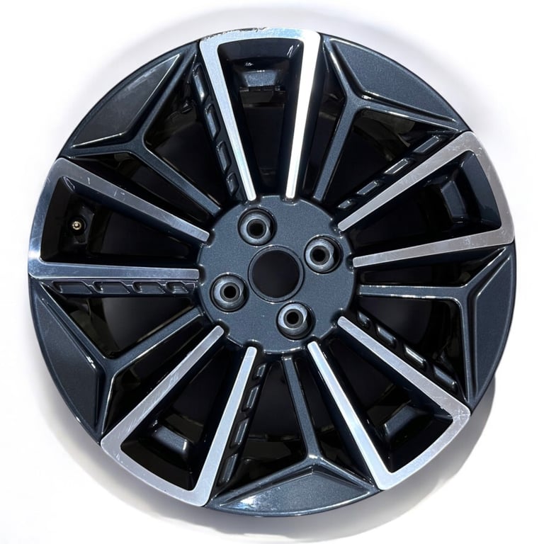 1x Alufelge 17 Zoll 7.0" 4x100 54ET Glanz Grau 52910-Q0500 Hyundai I Mg