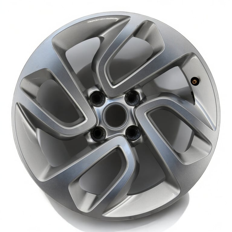 1x Alufelge 16 Zoll 6.5" 4x108 20ET Glanz Silber 39007897 Opel Crossland