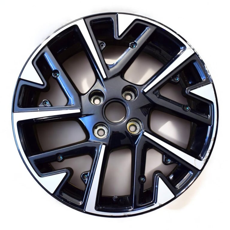1x Alufelge 17 Zoll 7.0" 4x108 32ET Glanz Schwarz 93484567 Opel Corsa F