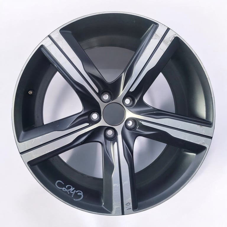1x Alufelge 19 Zoll 8.5" 5x108 47ET Matt Schwarz 31471876 Volvo S60 S90 V90