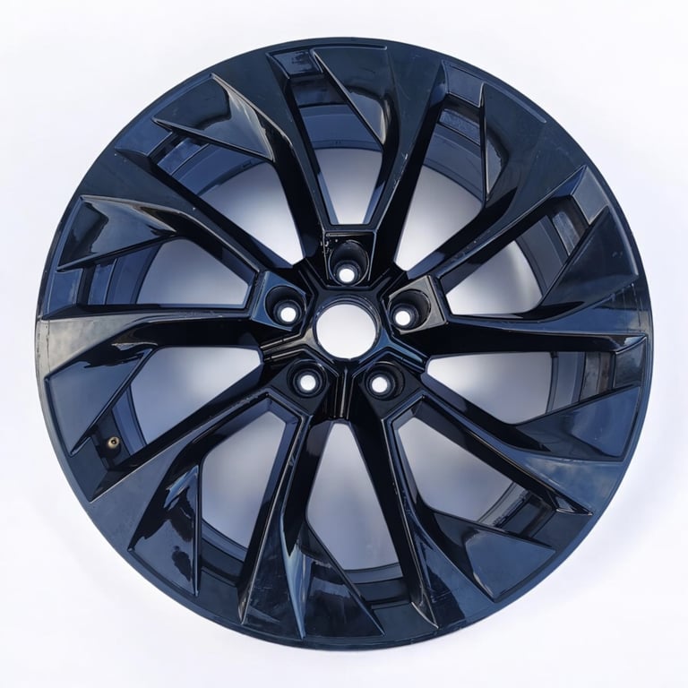 1x Alufelge 19 Zoll 7.0" 5x112 43ET Glanz Schwarz 565601025AJ Skoda Kodiaq