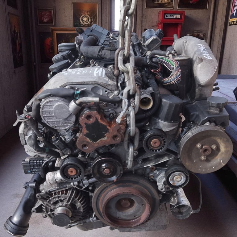 Motor Mercedes-Benz W220 648961 3.2 CDI 2002 Diesel Engine Komplett