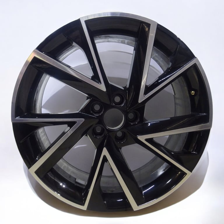 1x Alufelge 18 Zoll 7.0" 5x112 39ET Schwarz 657601025G Skoda Scala Rim Wheel