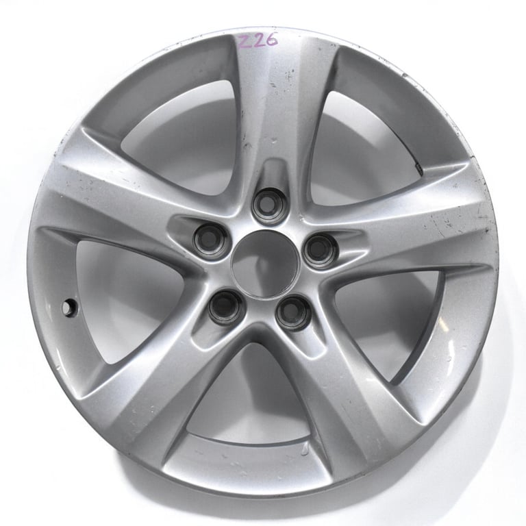 1x Alufelge 16 Zoll 6.0" 5x110 40ET Glanz Silber 13338770 Opel Corsa E D