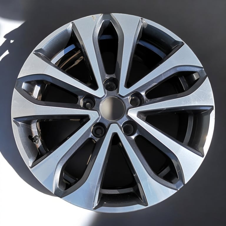 1x Alufelge 16 Zoll 6.5" 5x114.3 44ET Glanz Silber 403004651 Renault Megane 1