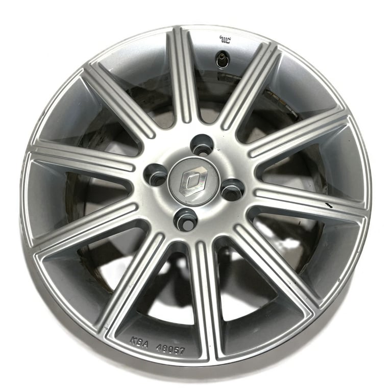 1x Alufelge 16 Zoll 6.5" 4x100 40ET Glanz Silber KBA48057 Renault Rim Wheel