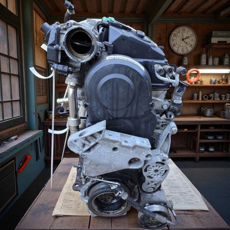 Motor Skoda VW BLS 1.9 TDI 105PS 77kW 133TKm 2009 Diesel Engine Komplett