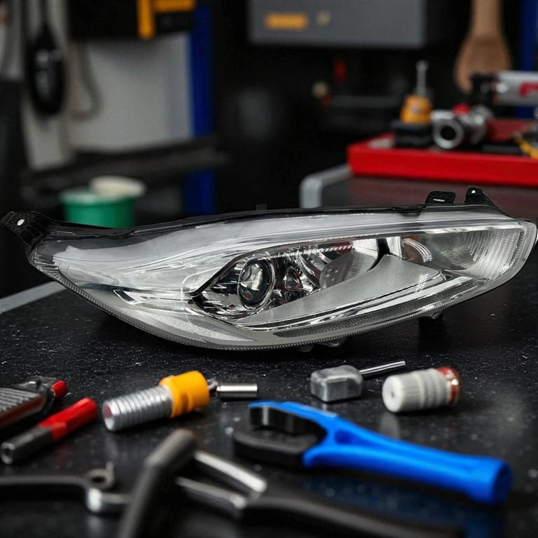 Frontscheinwerfer Ford Fiesta C1BB-13W029-AH Rechts Scheinwerfer Headlight SCH4081014637vq