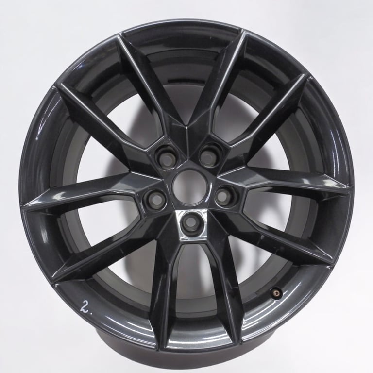 1x Alufelge 18 Zoll 7.5" 5x112 51ET Matt Grau 5E0601025 Skoda Octavia Iii