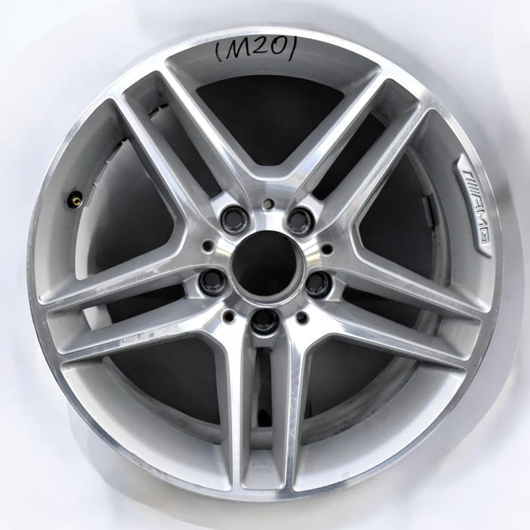 1x Alufelge 17 Zoll 8.5" 5x112 58ET Glanz Silber A2044019702 Mercedes-Benz W204 FEL6112691900fw