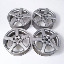 Laden Sie das Bild in den Galerie-Viewer, 4x Alufelge 16 Zoll 6.5" 5x112 33ET Matt Silber KBA50920 VW Touran Rim Wheel FEL7221446379gq