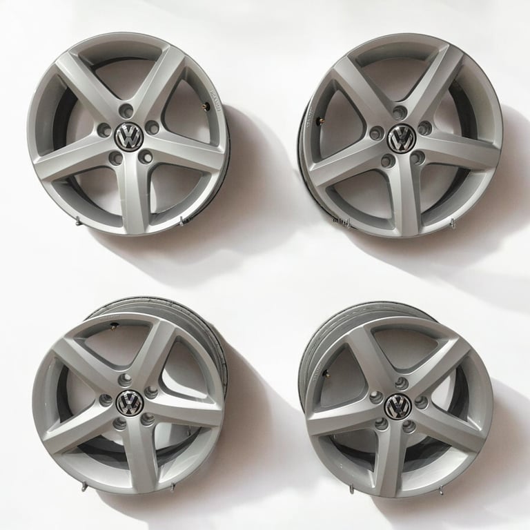 4x Alufelge 16 Zoll 6.5" 5x112 42ET Glanz Silber 3AA071496 VW Passat Jetta FEL2760861311aa