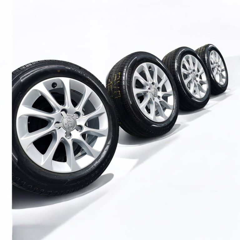 4x Alufelge 16 Zoll 6.5" 5x112 46ET Audi Rim Wheel FEL9102329982fn