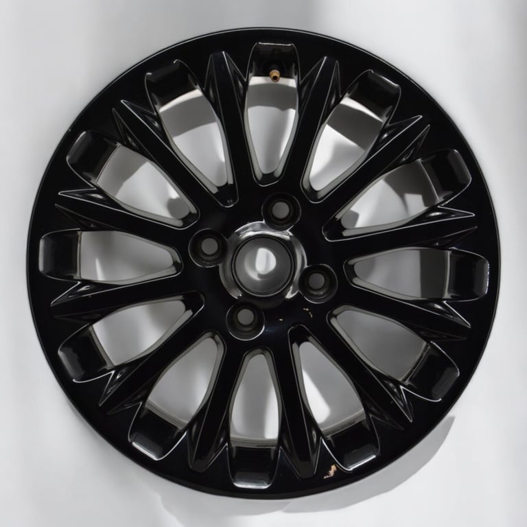 1x Alufelge 16 Zoll 6.5" 4x108 47,5ET Glanz Schwarz DA6J-AB Ford Rim Wheel