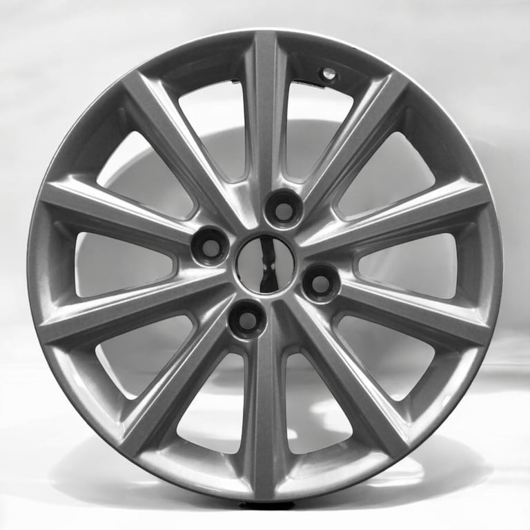 1x Alufelge 16 Zoll 6.5" 4x108 40ET Glanz Silber FV1C-1007-AA Ford Fiesta