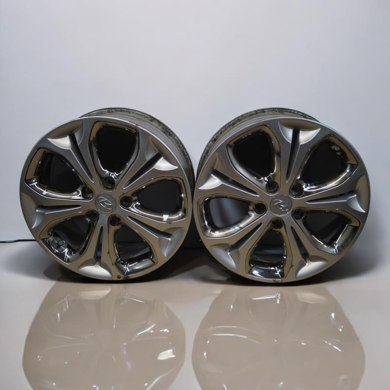 1x Alufelge 17 Zoll 7.0" 5x114.3 53ET 52910-A5550 Hyundai Rim Wheel