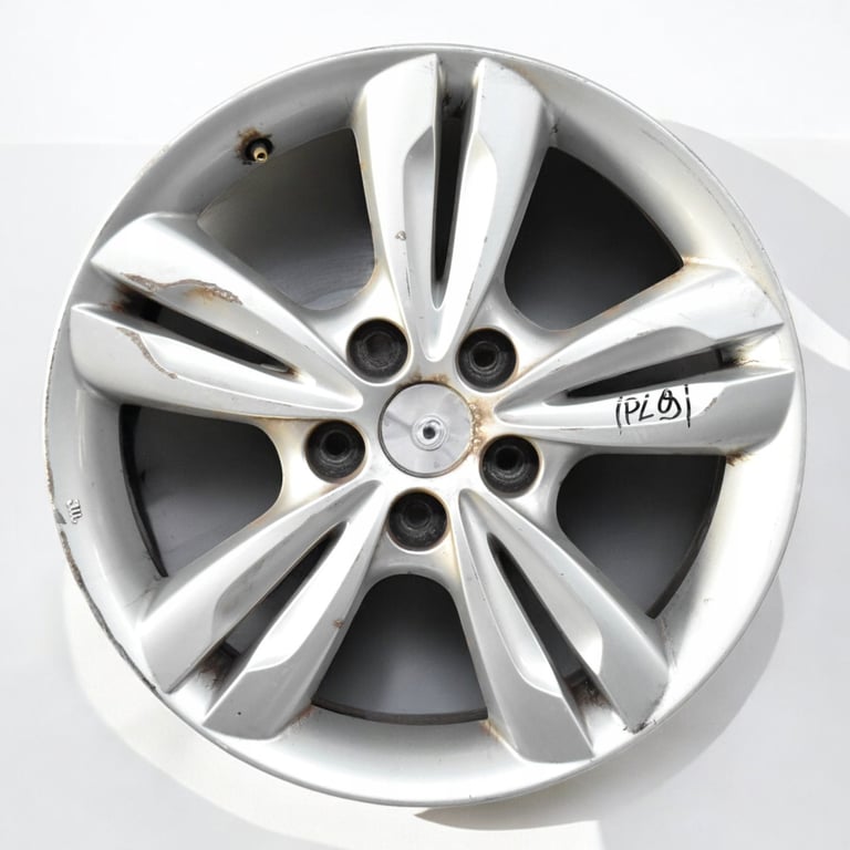 1x Alufelge 17 Zoll 6.5" 5x114.3 48ET Glanz Silber 52910-2S200 Hyundai Ix35