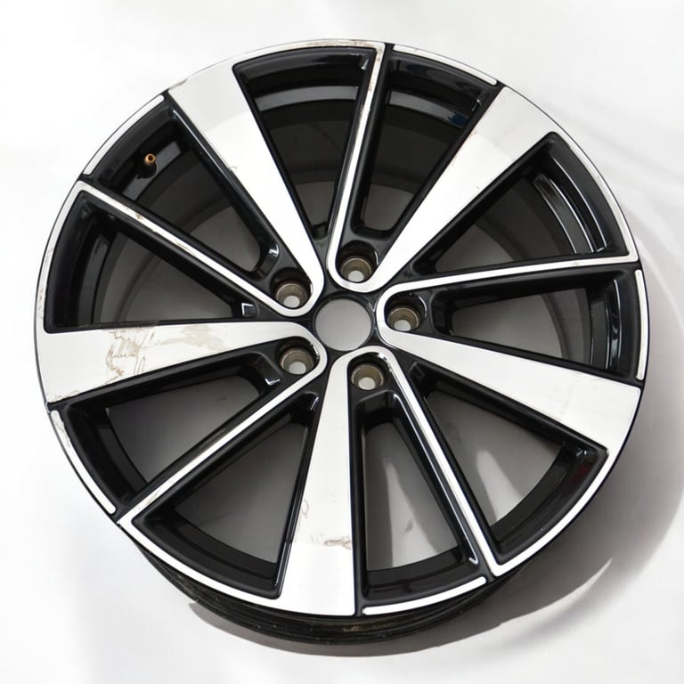 1x Alufelge 19 Zoll 9.0" 5x108 53ET Glanz Schwarz 32134523 Polestar 2 1