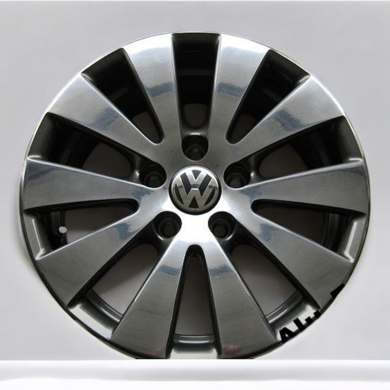 1x Alufelge 16 Zoll 7.0" 5x112 45ET Glanz Graphit 3C0601025C Mg Passat Rim Wheel