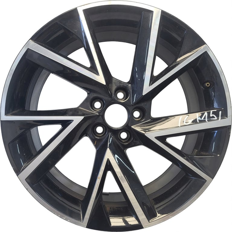 1x Alufelge 18 Zoll 7.5" 5x100 46ET 6V060102K Skoda Fabia Iii Rim Wheel FEL6765434223gr