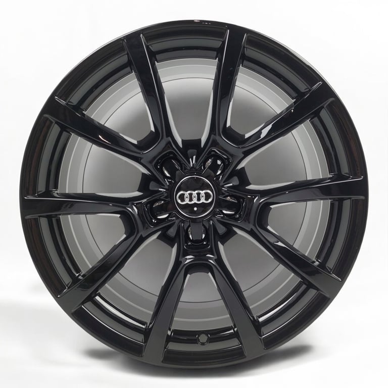 4x Alufelge 18 Zoll 8.0" 5x112 39ET Schwarz Audi A3 Rim Wheel